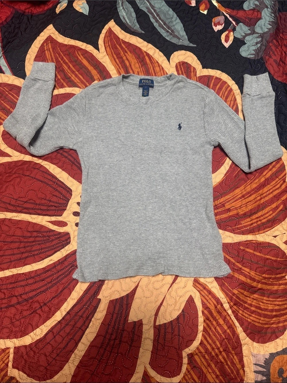 Polo Ralph Lauren Waffle-Knit Cotton Long-Sleeve thermal tee